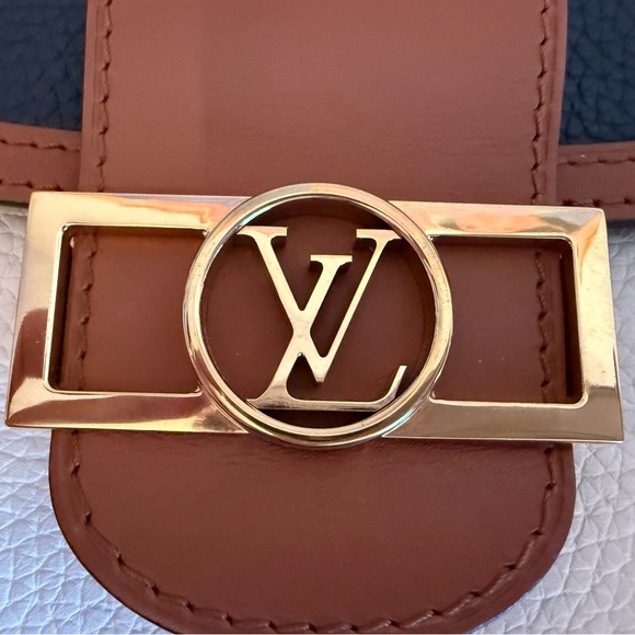 Louis Vuitton Mini Dauphine Black and Brown Leather Bag - Picture 4 of 7